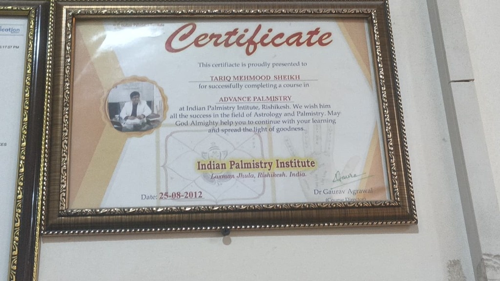 Indian Palmistry Institute Rishikesh Advance Palmistry Diploma